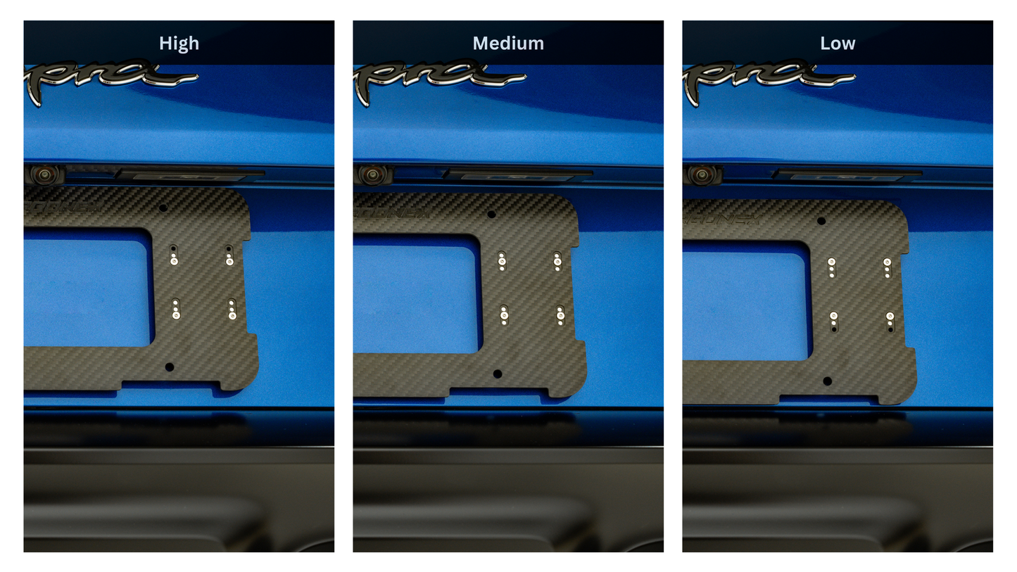 Supra Magnetic Rear License Plate Mount Kit - North America