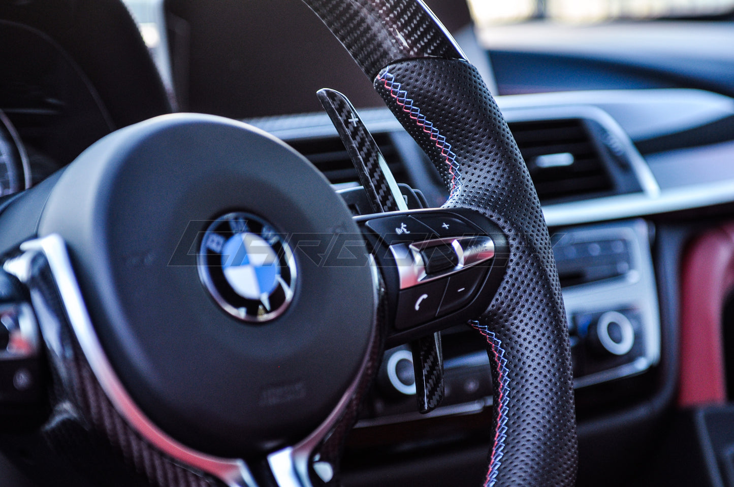 BMW F Chassis Carbon Paddle Shifters - Gloss